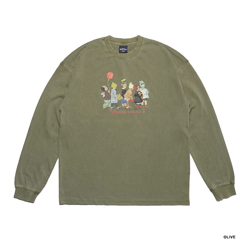 FLIP THE SCRIPT(フリップザスクリプト)/ BALLOON WASH LS TEE -3.COLOR-