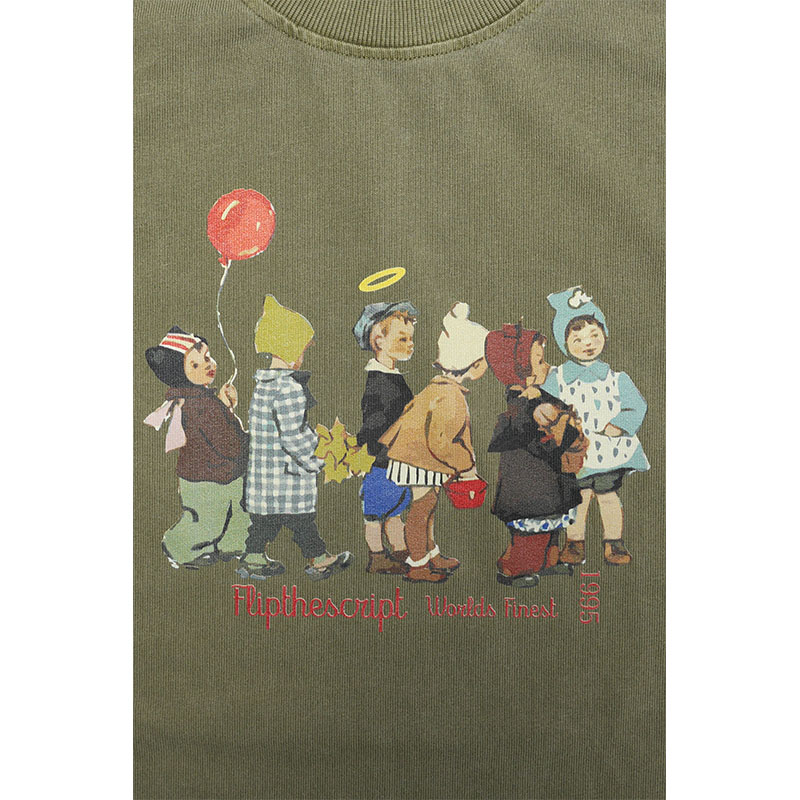 FLIP THE SCRIPT(フリップザスクリプト)/ BALLOON WASH LS TEE -3.COLOR-
