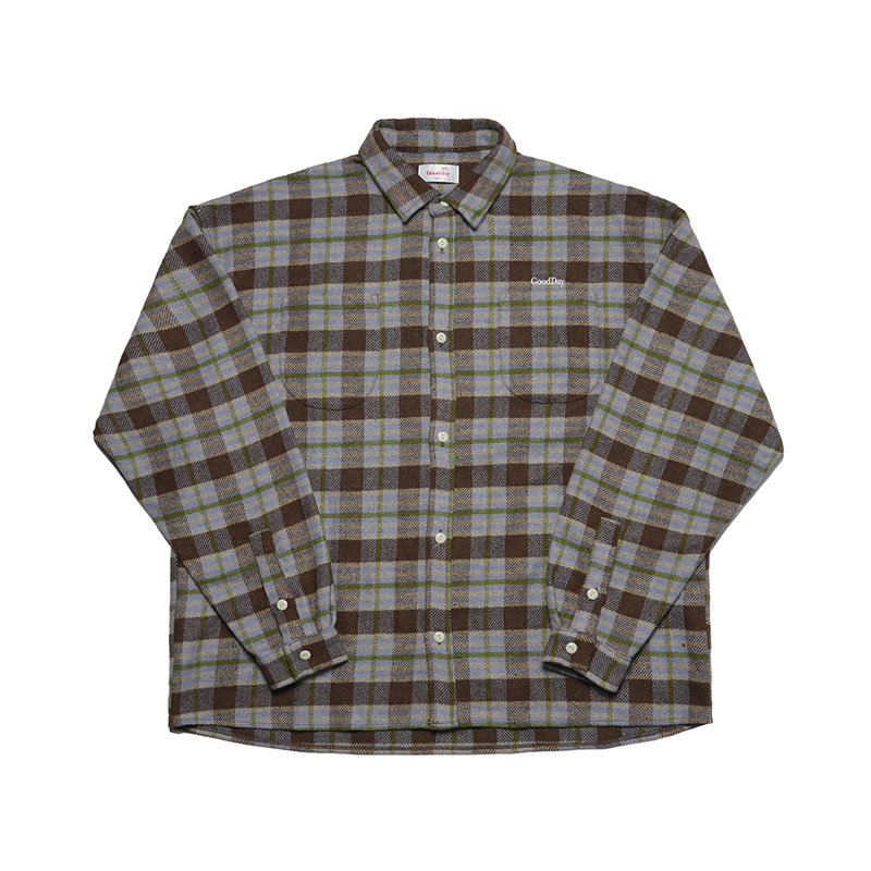 GOOD DAY(グッデイ)/ HEAVY CHECK SHIRT -3.COLOR-(GREY)