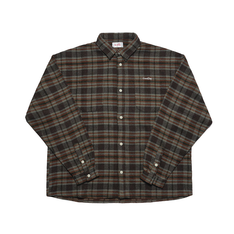 GOOD DAY(グッデイ)/ HEAVY CHECK SHIRT -3.COLOR-(OLIVE)