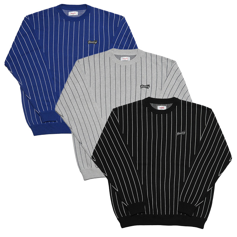 GOOD DAY(グッデイ)/ STRIPE CREW KNIT -3.COLOR-