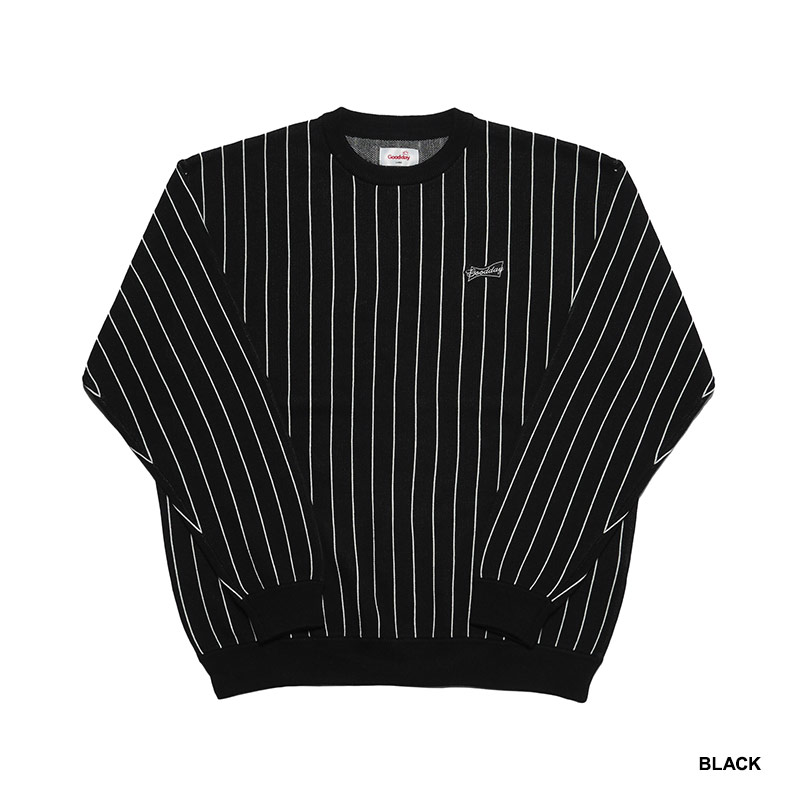 GOOD DAY(グッデイ)/ STRIPE CREW KNIT -3.COLOR-