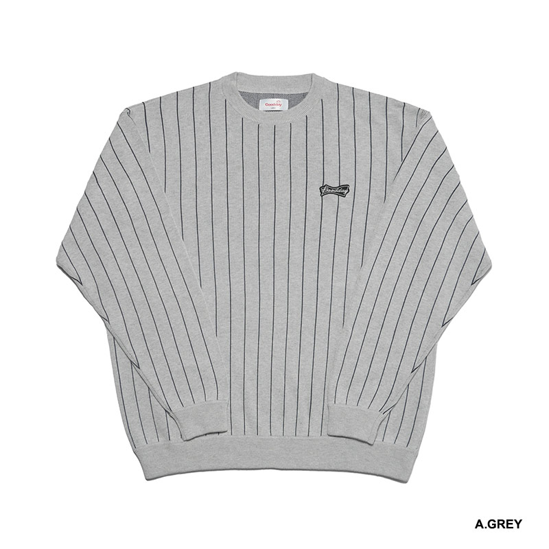 GOOD DAY(グッデイ)/ STRIPE CREW KNIT -3.COLOR-