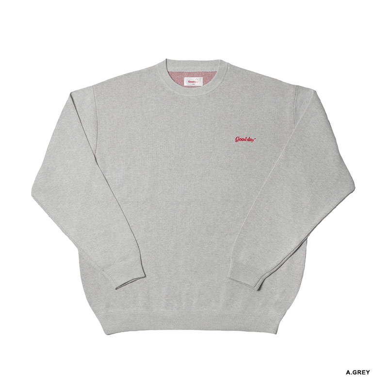 GOOD DAY(グッデイ)/ TYFSW CREW KNIT -2.COLOR-