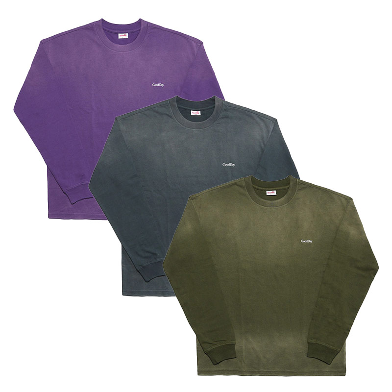 GOOD DAY(グッデイ)/ FADE BORDER LS TEE -3.COLOR-
