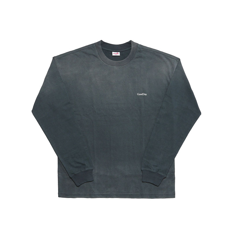 GOOD DAY(グッデイ)/ FADE BORDER LS TEE -3.COLOR-(CHRACOAL)