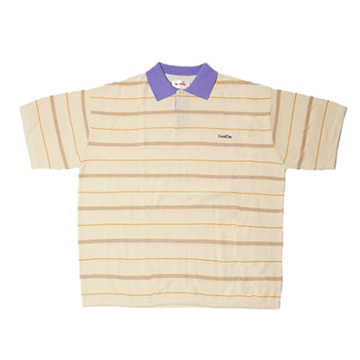 GOOD DAY(グッデイ)/ BORDER SS KNIT POLO -3.COLOR-