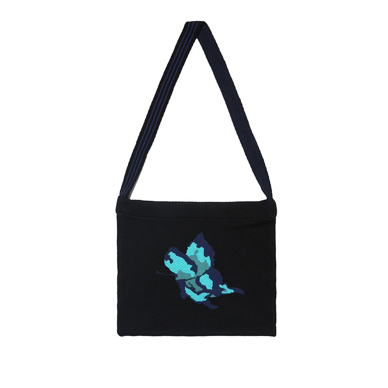 MONTLEY(モーレー)/ MSF “BUTTERFLY” KNIT SACOCHE -BLACK-