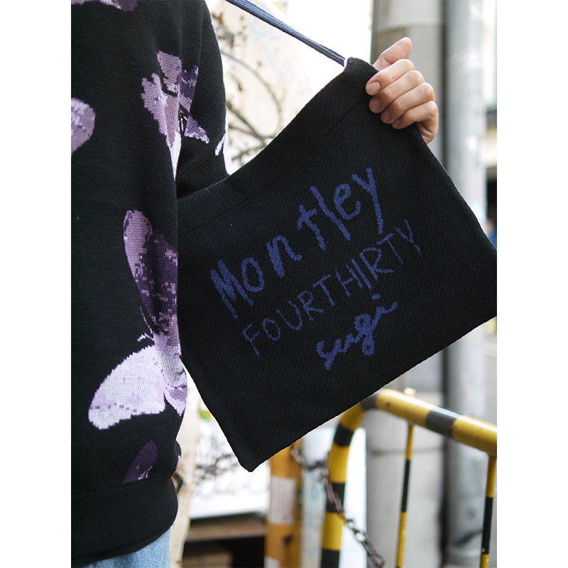 MONTLEY(モーレー)/ MSF “BUTTERFLY” KNIT SACOCHE -BLACK-