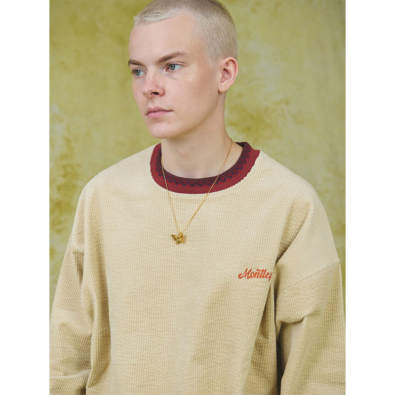 MONTLEY(モーレー)/ CORDUROY CREW -3.COLOR-
