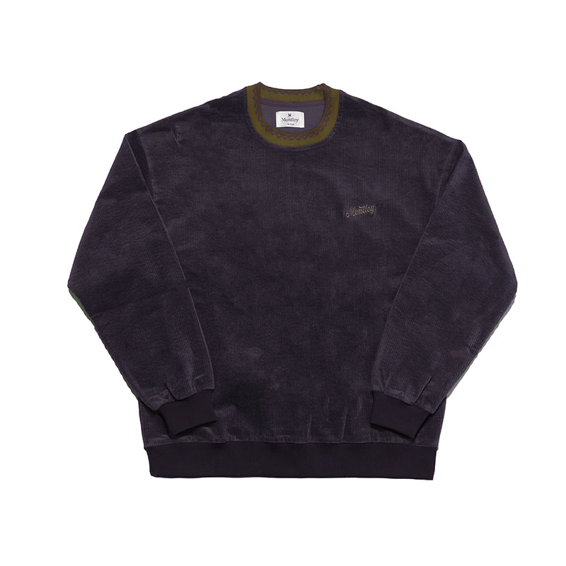 MONTLEY(モーレー)/ CORDUROY CREW -3.COLOR-(PURPLE)