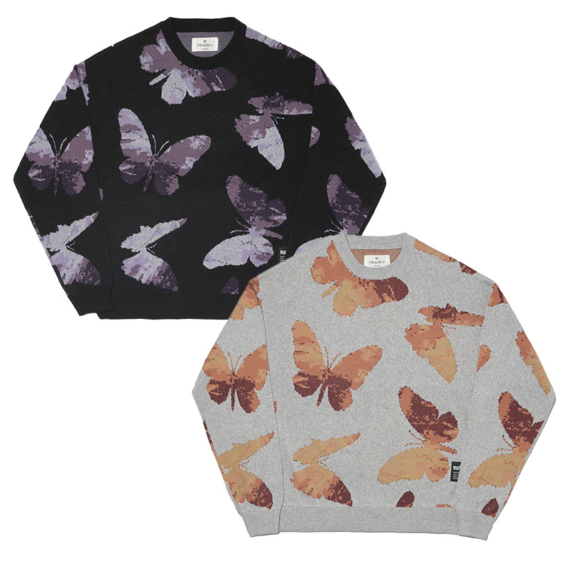 MONTLEY(モーレー)/ BUTTERFLY CREW KNIT -2.COLOR-