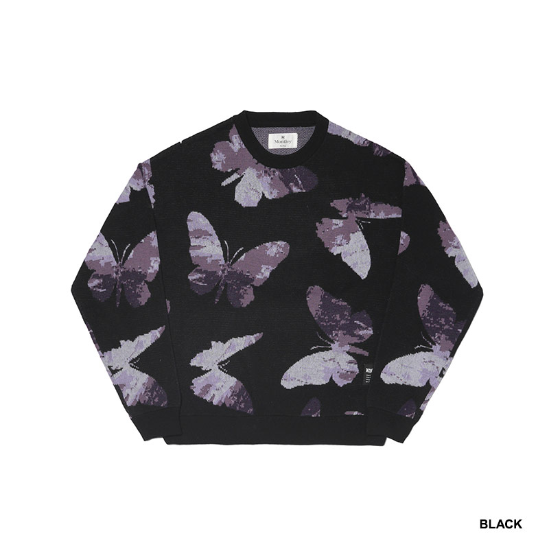MONTLEY(モーレー)/ BUTTERFLY CREW KNIT -2.COLOR-