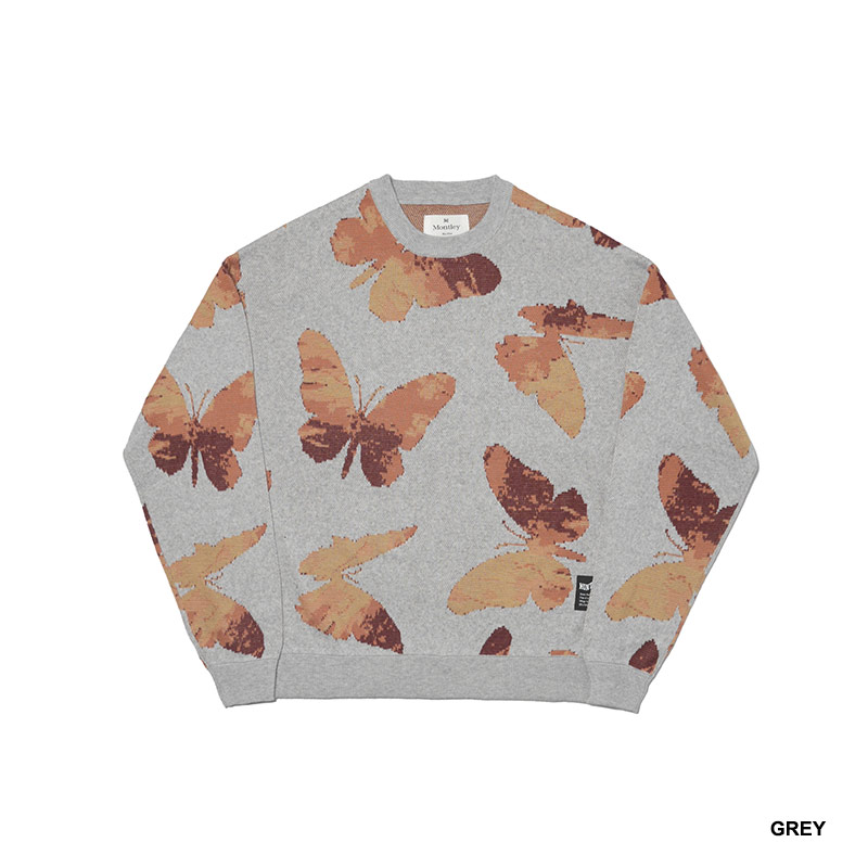 MONTLEY(モーレー)/ BUTTERFLY CREW KNIT -2.COLOR-