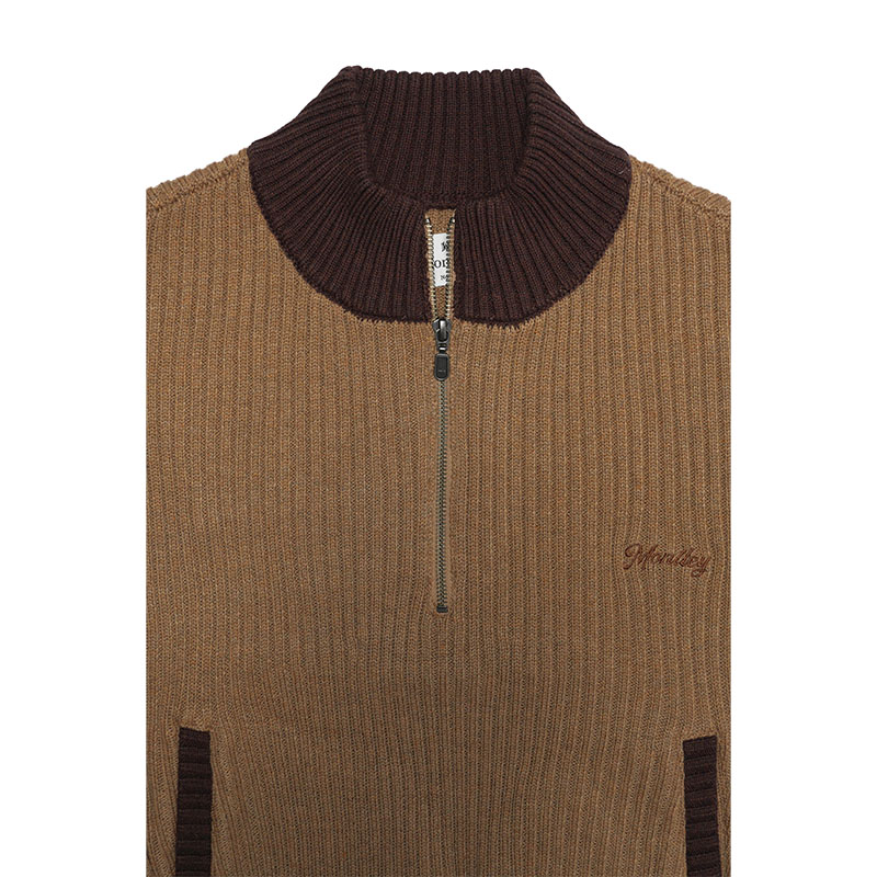 MONTLEY(モーレー)/ HALF ZIP KNIT -3.COLOR-