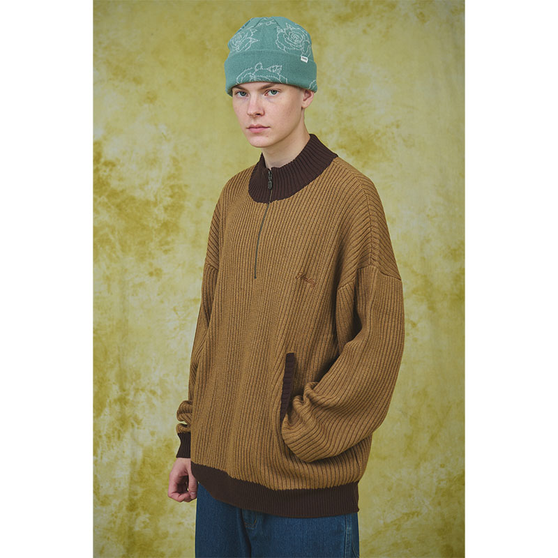 MONTLEY(モーレー)/ HALF ZIP KNIT -3.COLOR-