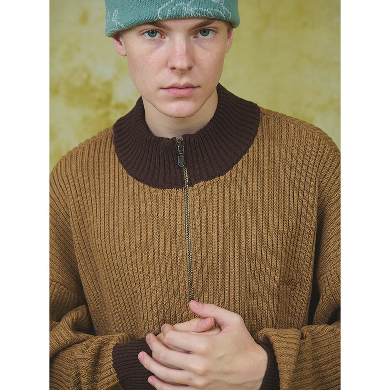 MONTLEY(モーレー)/ HALF ZIP KNIT -3.COLOR-
