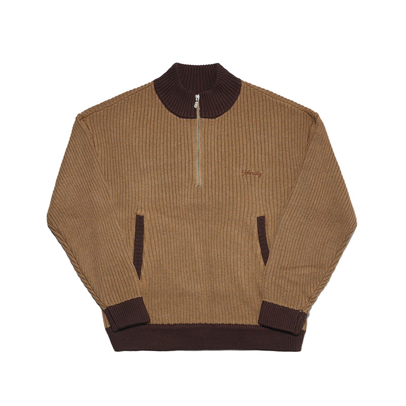 MONTLEY(モーレー)/ HALF ZIP KNIT -3.COLOR-(BEIGE)
