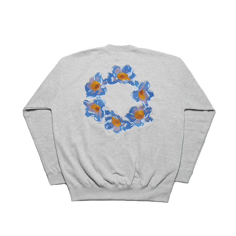 MONTLEY(モーレー)/ CIRCLE FLOWER CREW SW -3.COLOR-(H.GREY)