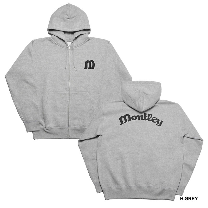 MONTLEY(モーレー)/ LOGO HEAVY ZIP HOOD -3.COLOR-