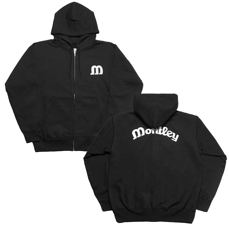 MONTLEY(モーレー)/ LOGO HEAVY ZIP HOOD -3.COLOR-(BLACK)