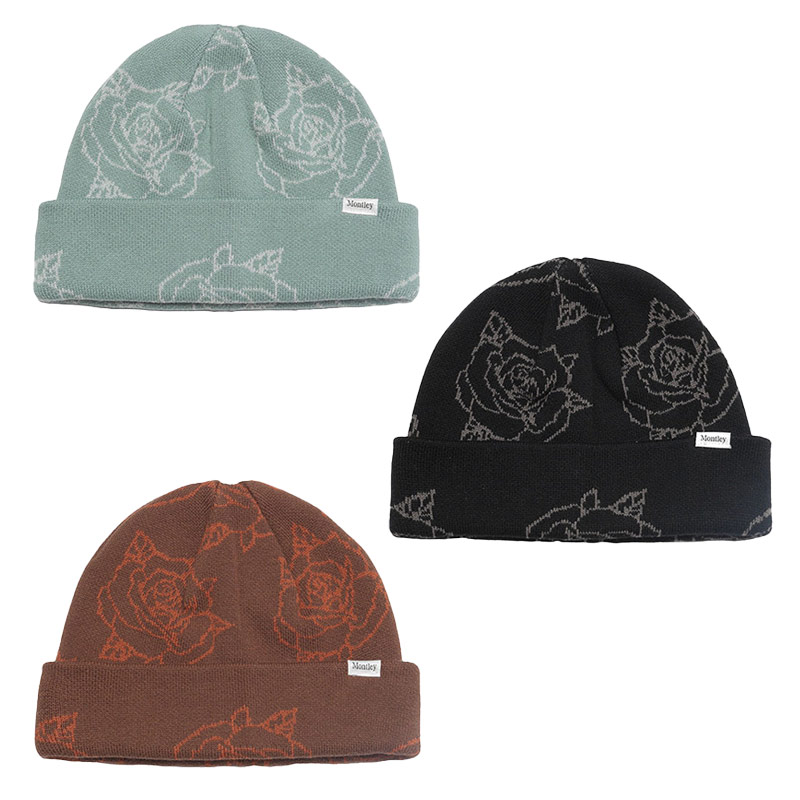 MONTLEY(モーレー)/ ROSE KNIT CAP -3.COLOR-