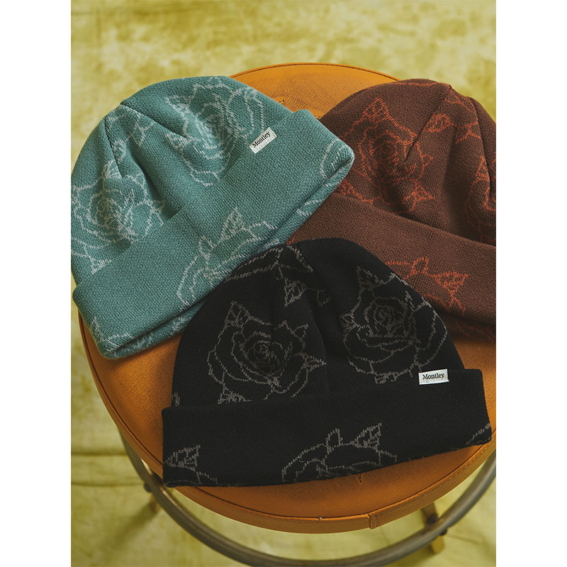MONTLEY(モーレー)/ ROSE KNIT CAP -3.COLOR-