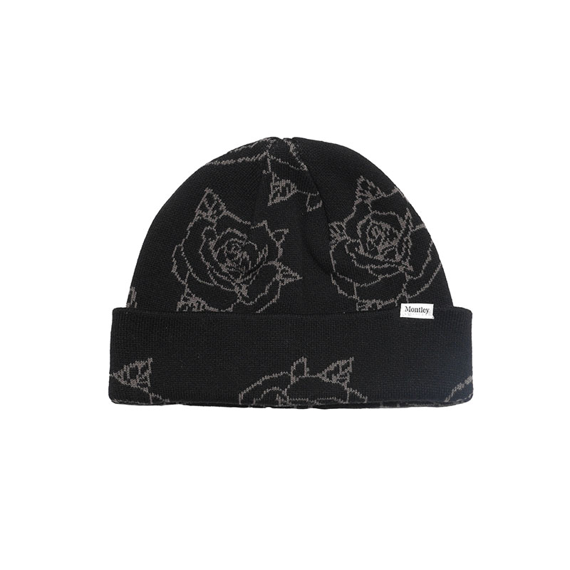 MONTLEY(モーレー)/ ROSE KNIT CAP -3.COLOR-(BLACK)