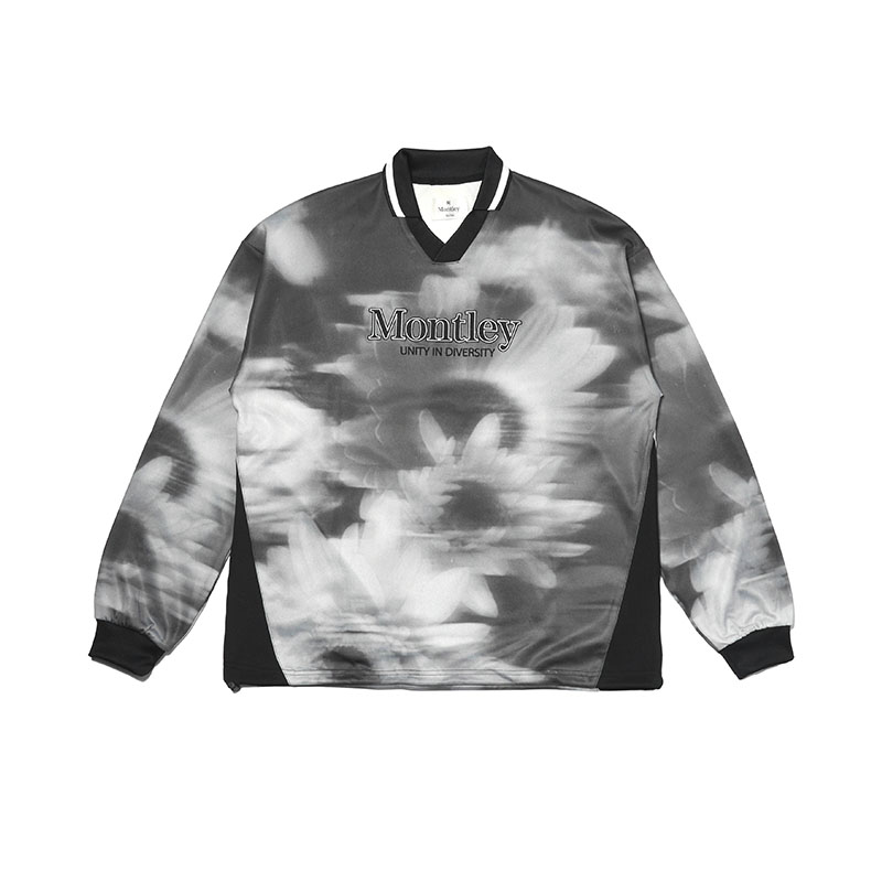 MONTLEY(モーレー)/ FLOWER GAME LS SHIRT -2.COLOR-(BLACK)