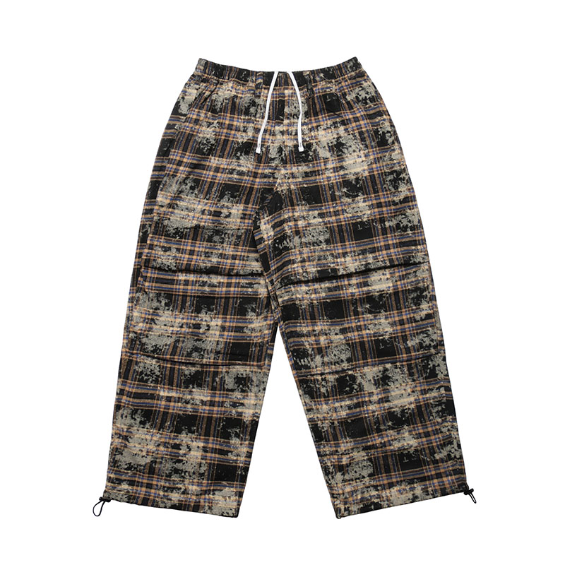 Cheers(チアーズ)/ WT CHECK PANTS -BLACK-
