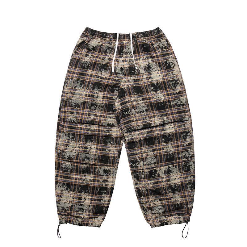 Cheers(チアーズ)/ WT CHECK PANTS -BLACK-