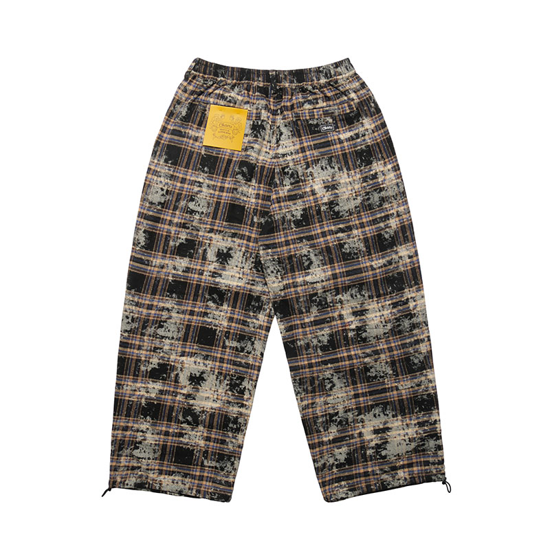 Cheers(チアーズ)/ WT CHECK PANTS -BLACK-