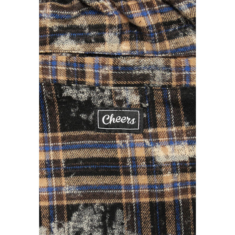 Cheers(チアーズ)/ WT CHECK PANTS -BLACK-