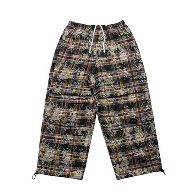 Cheers(チアーズ)/ WT CHECK PANTS -BLACK-