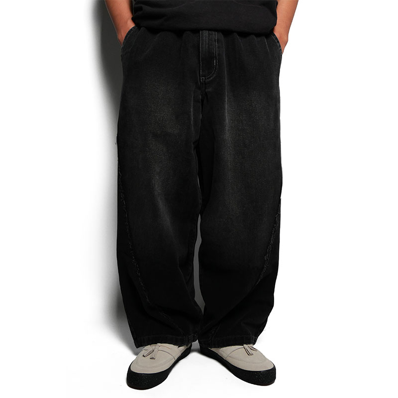 Cheers(チアーズ)/ BL DENIM PANTS -W.BLACK-
