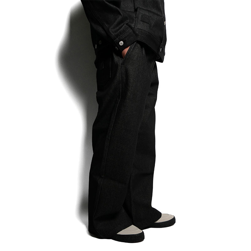 Cheers(チアーズ)/ (R)BAGGY DENIM PANTS -BLACK-