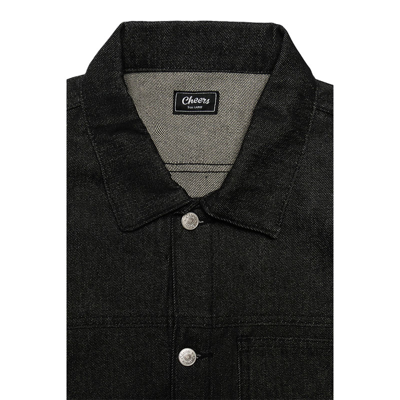 Cheers(チアーズ)/ (R)DENIM JACKET -BLACK-