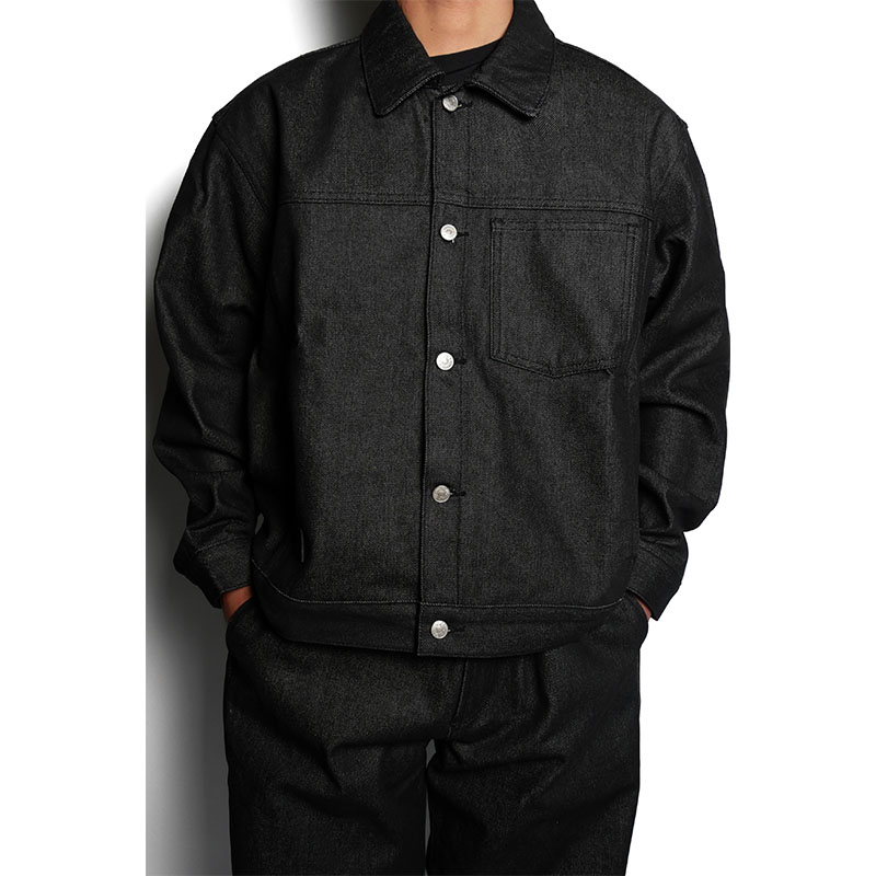 Cheers(チアーズ)/ (R)DENIM JACKET -BLACK-