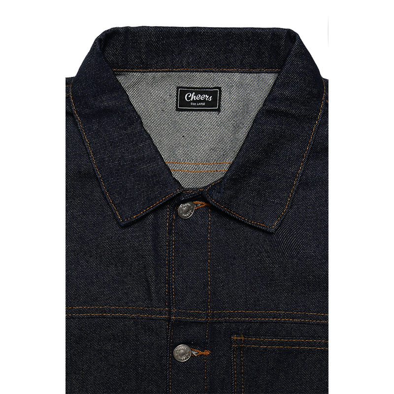 Cheers(チアーズ)/ (R)DENIM JACKET -NAVY-