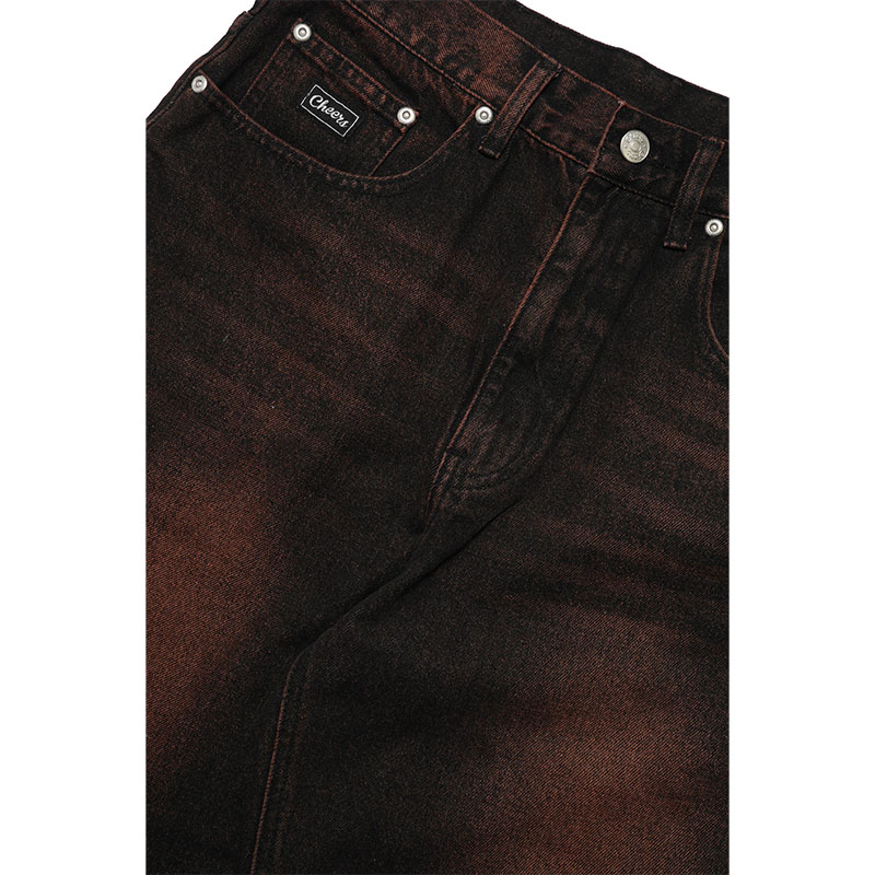 Cheers(チアーズ)/ DENIM 5P PANTS -BLACK-
