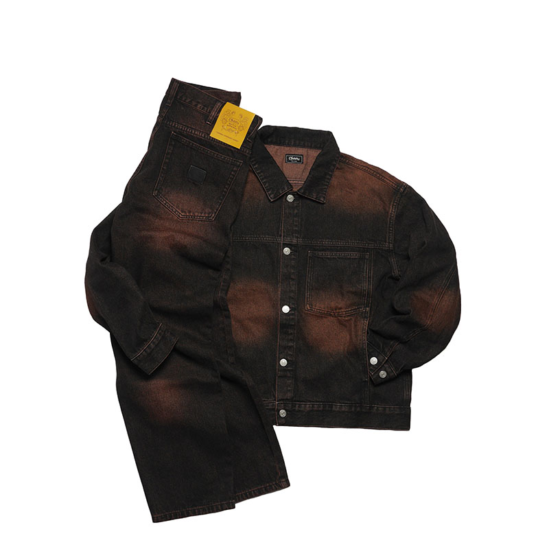 Cheers(チアーズ)/ DENIM 5P PANTS -BLACK-