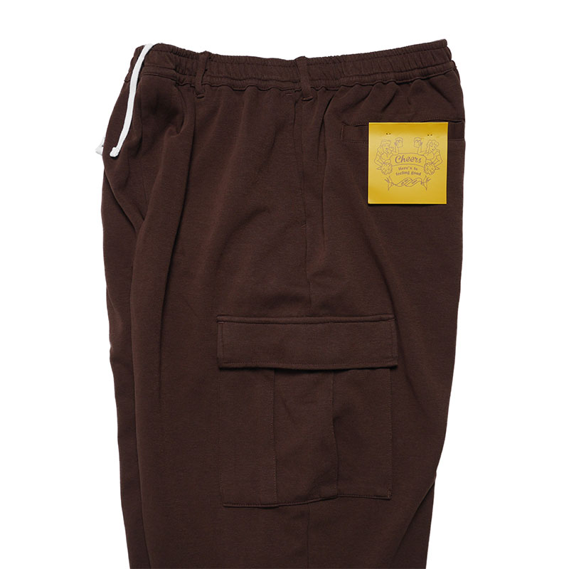 Cheers(チアーズ)/ WT SW CARGO PANTS -BROWN-