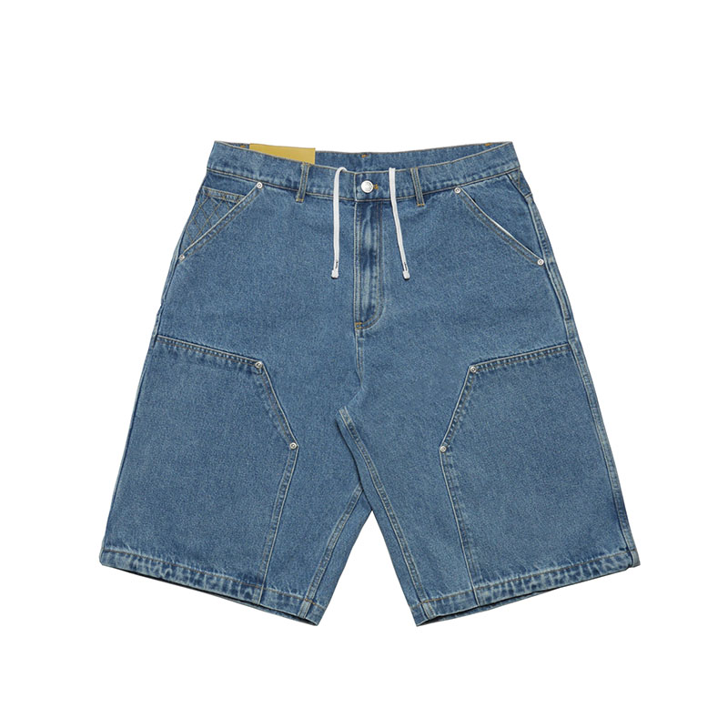 Cheers(チアーズ)/ W KNEE BIG DENIM SHORTS -W.INDIGO-