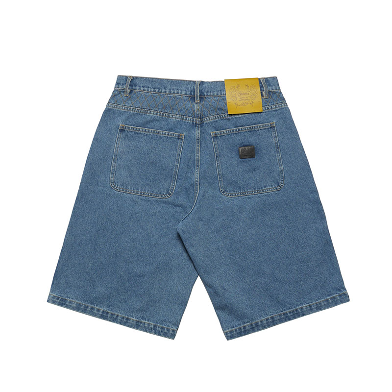 Cheers(チアーズ)/ W KNEE BIG DENIM SHORTS -W.INDIGO-