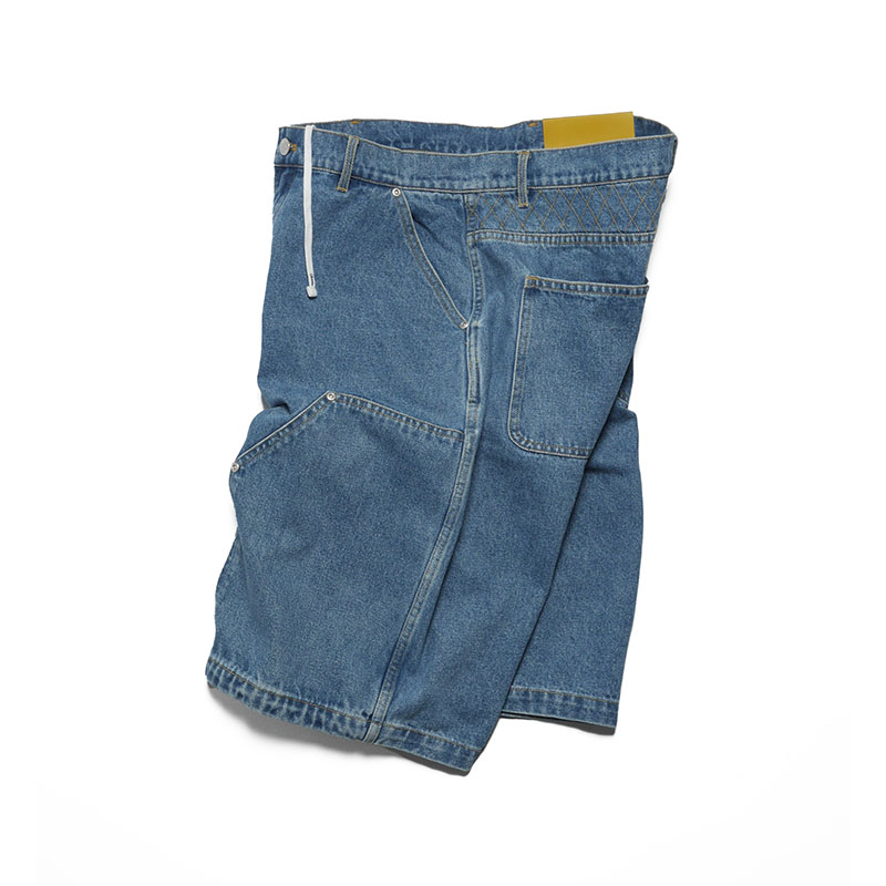 Cheers(チアーズ)/ W KNEE BIG DENIM SHORTS -W.INDIGO-