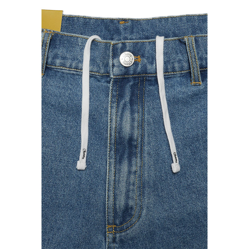 Cheers(チアーズ)/ W KNEE BIG DENIM SHORTS -W.INDIGO-