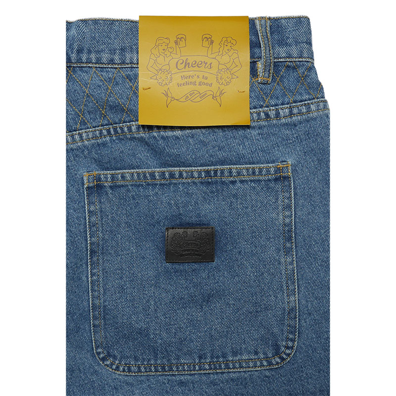 Cheers(チアーズ)/ W KNEE BIG DENIM SHORTS -W.INDIGO-