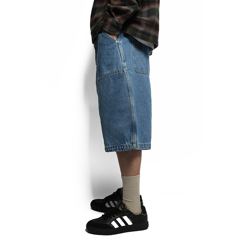 Cheers(チアーズ)/ W KNEE BIG DENIM SHORTS -W.INDIGO-