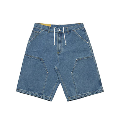 Cheers(チアーズ)/ W KNEE BIG DENIM SHORTS -W.INDIGO-