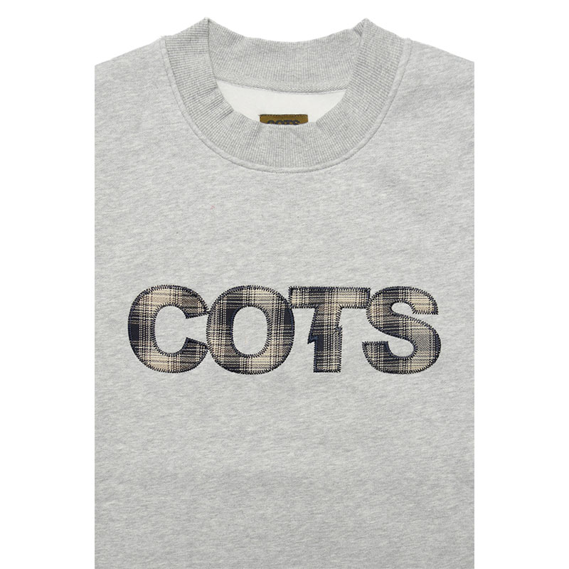 COTS(コッツ)/ CHECK LOGO CREWNECK -3.COLOR-